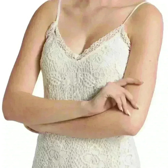 Rag & Bone Aleah Crochet V Neck Mini Dress - Picture 5 of 9